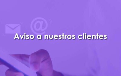 Cambio en las tarifas de nuestros servicios